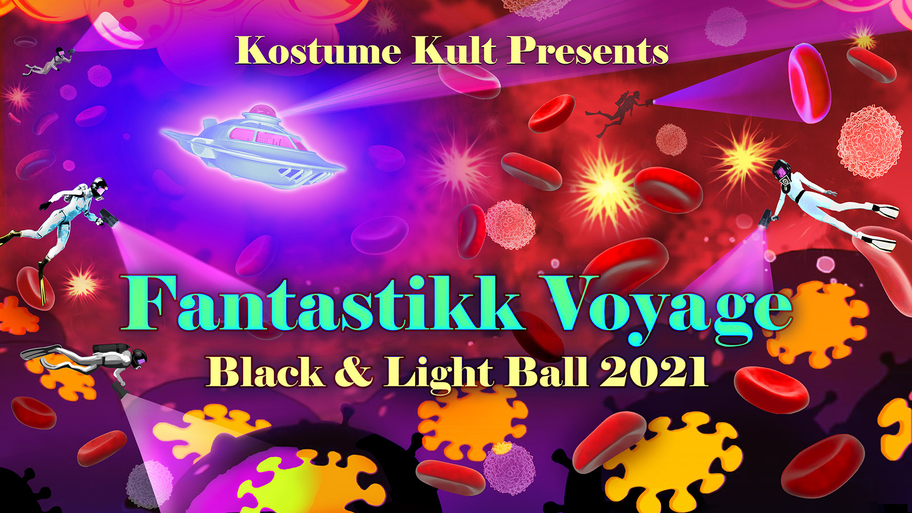 Kostume Kult's Black & Light Ball 2021